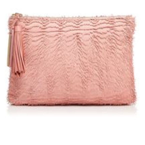 LOEFFLER RANDALL PINK CLUTCH NEW - Picture 1 of 4